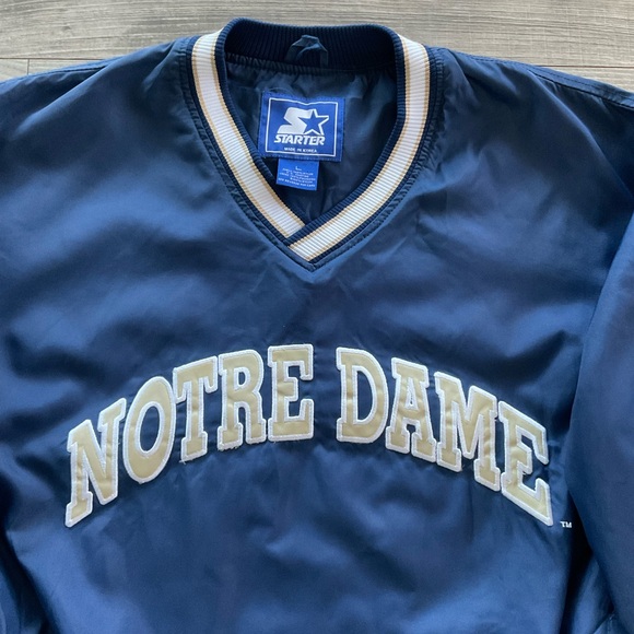 VTG Starter Notre Dame Fighting Irish Pullover Jacket Men’s LARGE Windbreaker - Picture 6 of 11
